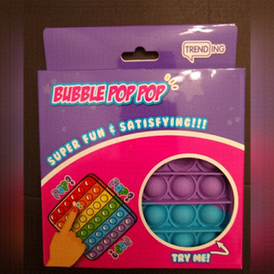 NEW Buble pop it 6x6 Fidget Stocking Stuffer Stress Relief Kids Toy